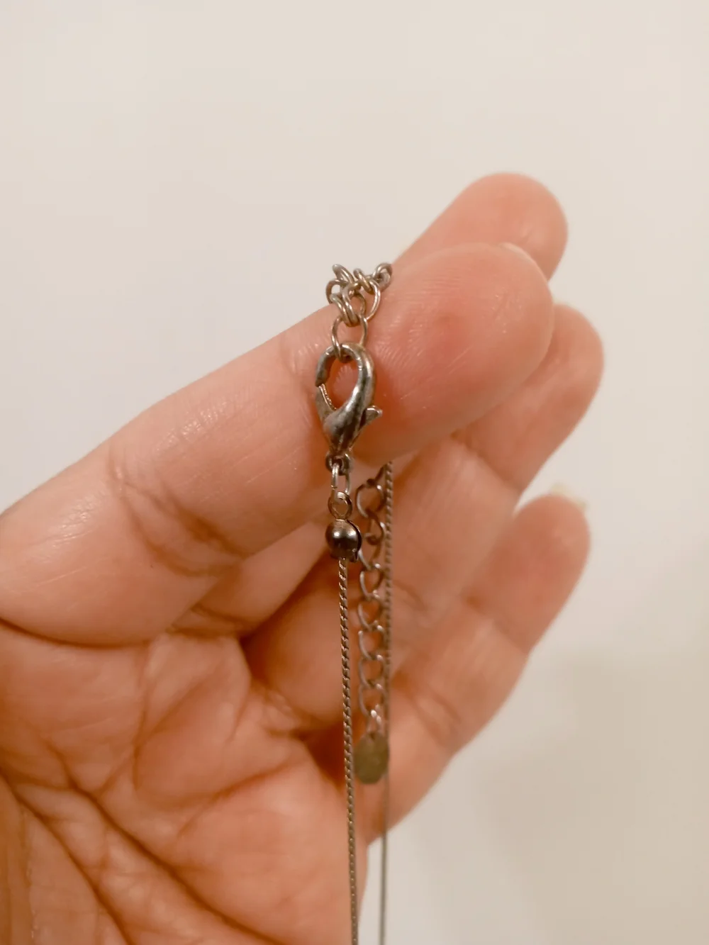 Vintage Spike Gold And Green Tone Necklace